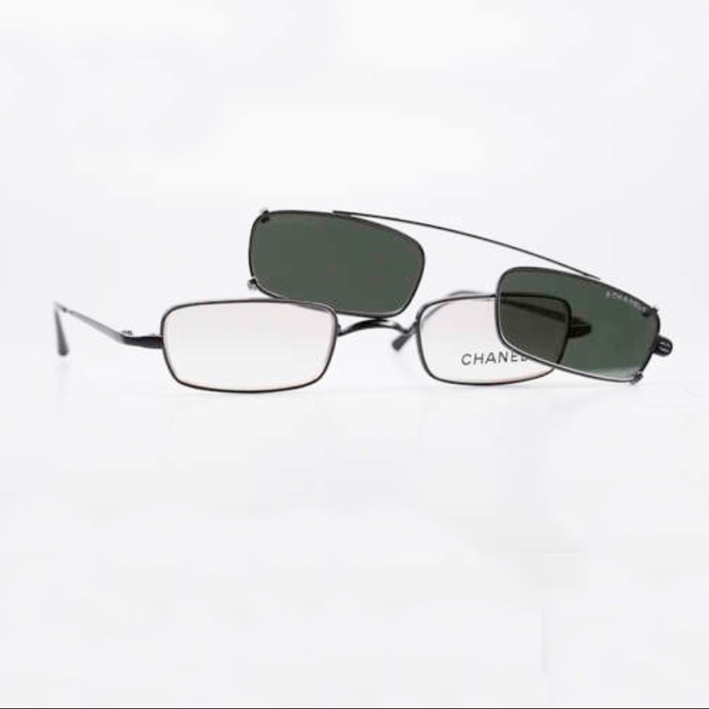 CHANEL vintage glasses with clip on